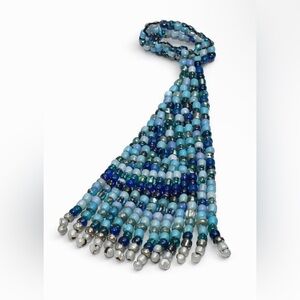 Vibrant Multicolor Beaded Fringe Keychain